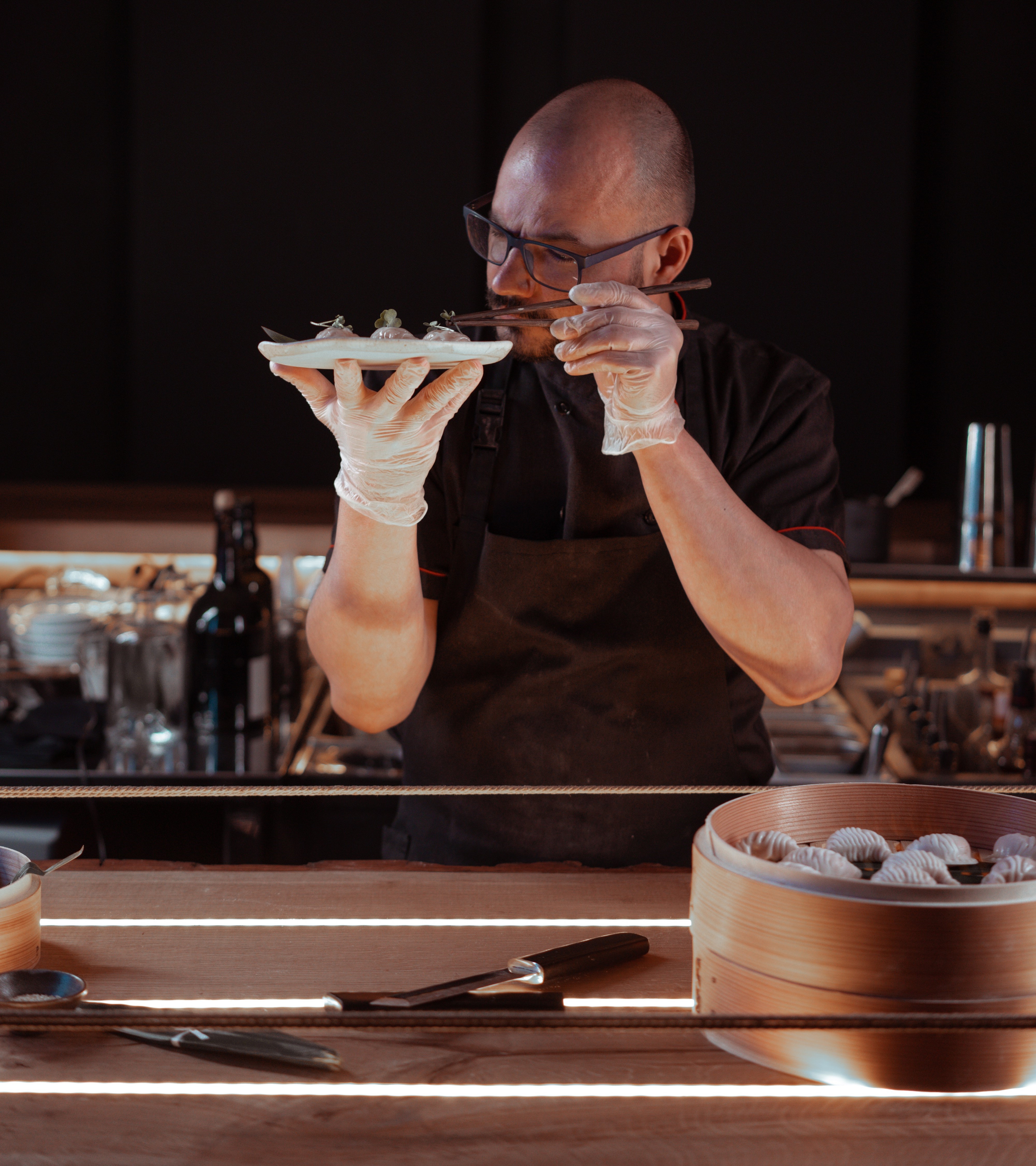 Image of chef making dumpling